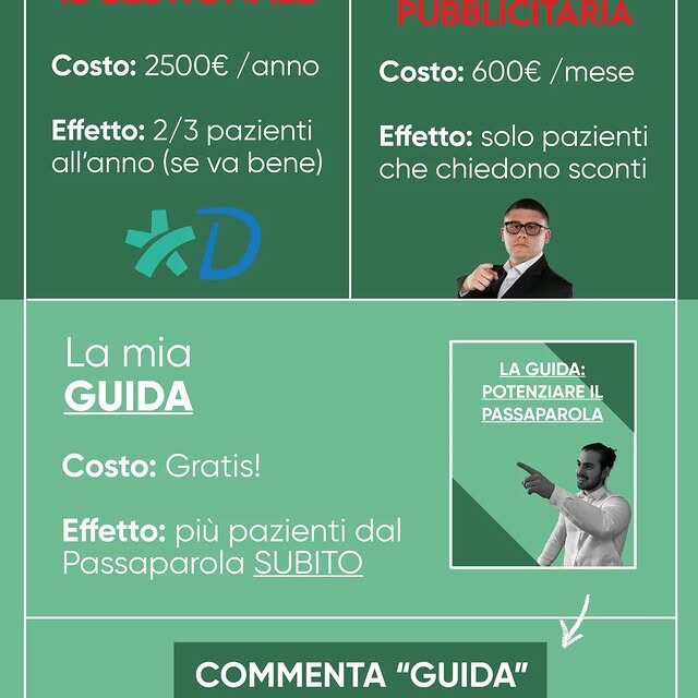 Post Instagram di Pietro Tognon · marketing per terapisti
